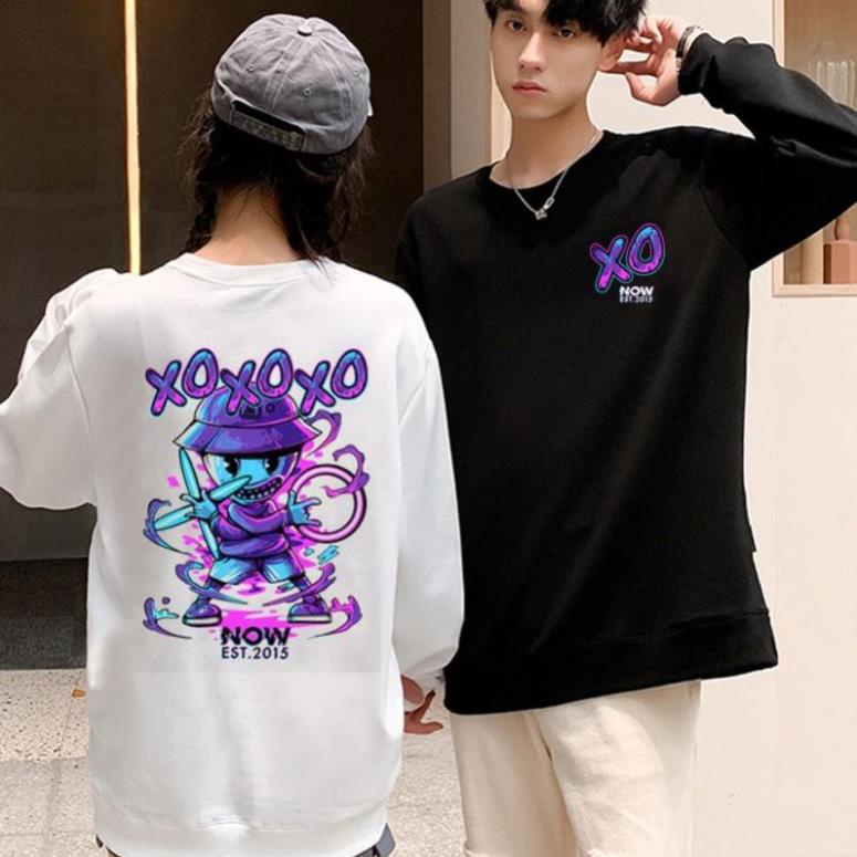 SALE- Áo sweater XO now saigon nỉ unisex FREESHIP NVH - mẫu siêu HOT