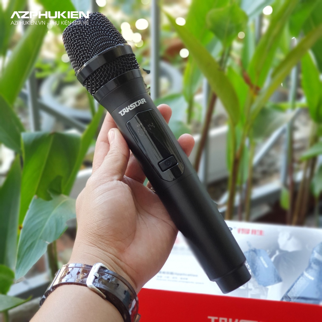 Micro không dây TAKSTAR TSK201 - Chuyên dùng cho Soundcard, loa kéo, dàn karaoke - Hàng chính hãng bảo hành 12 tháng