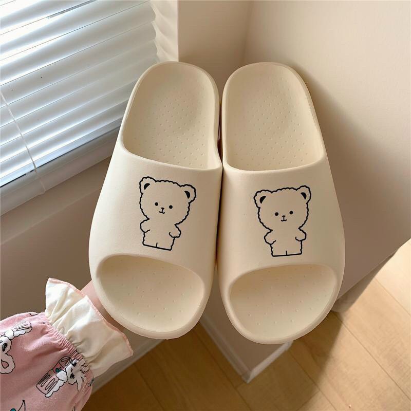 Dép lê quai ngang, đế bánh mỳ, siêu êm, siêu nhẹ, in hình Gumi cực kute unisex ulzzang