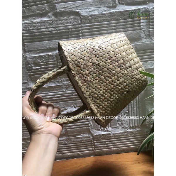 Túi xách cỏ bàng, túi cói size nhỏ cho bé yêu