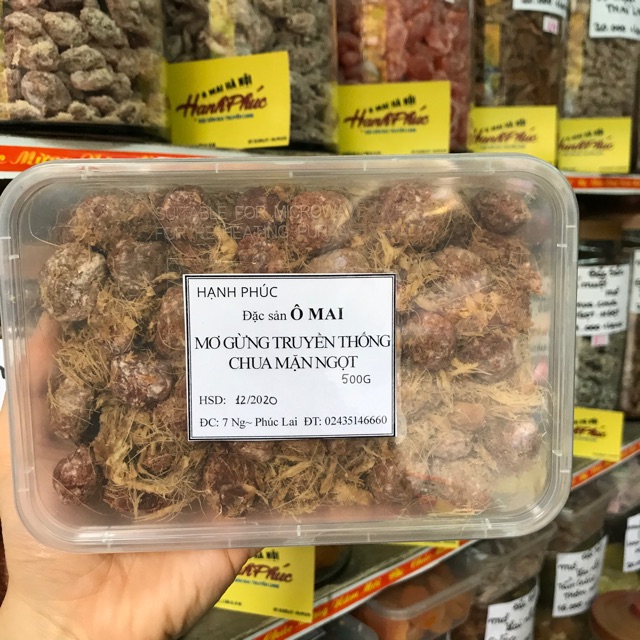 mơ gừng truyền thống chua mặn ngọt 100gr / 300gr / 500gr