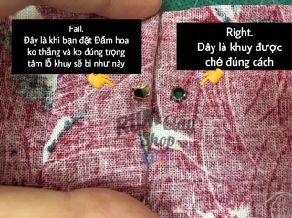 Khuy Lỗ Mini dành cho Búp bê, bjd, Obitsu