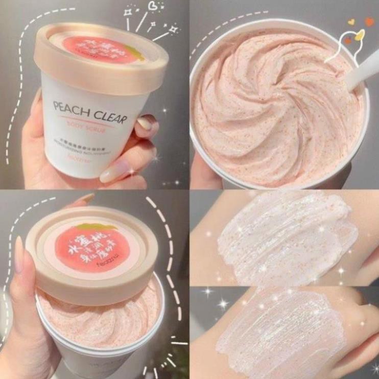 [HÀNG HOT] TẨY DA CHẾT BODY ĐÀO🍑🍑hũ 200ml to oạch thơm mùi đào lun ạ | BigBuy360 - bigbuy360.vn