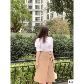 SET SƠ MI TRẮNG+CHÂN VÁY VẠT CHÉO BE