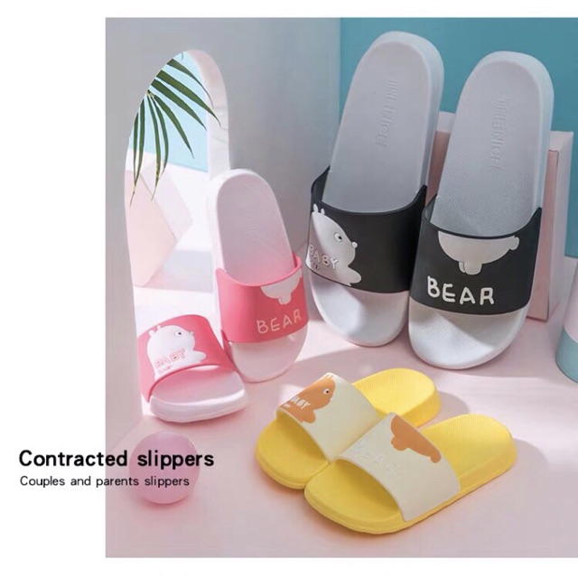 Dép gấu Baby Bear 5 màu ngộ nghĩnh