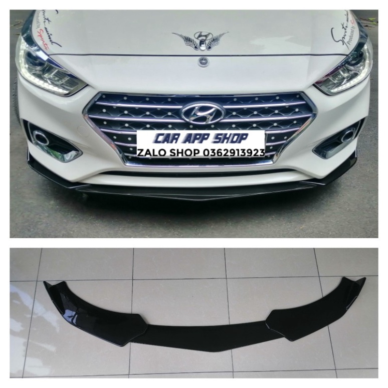 Cản trước thể thao 3 mảnh cho xe Huynhdai Accent 2020 Hàng Cao Cấp
