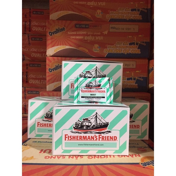 KẸO CAY CON TÀU FISHERMAN'S FRIEND ĐỦ VỊ - XUẤT XỨ MALAYSIA - Hàng chính hãng DKSH Việt Nam