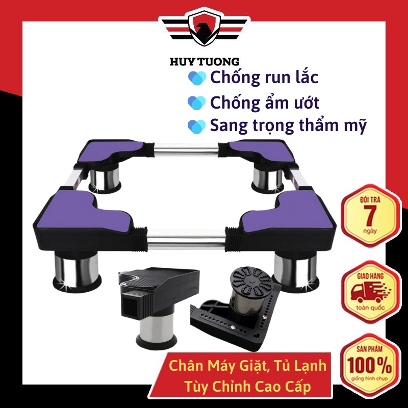 Chân đế tủ lạnh, chân máy giặt đa năng inox cao cấp Cảnh Phong Chánh Phát - Huy Tưởng