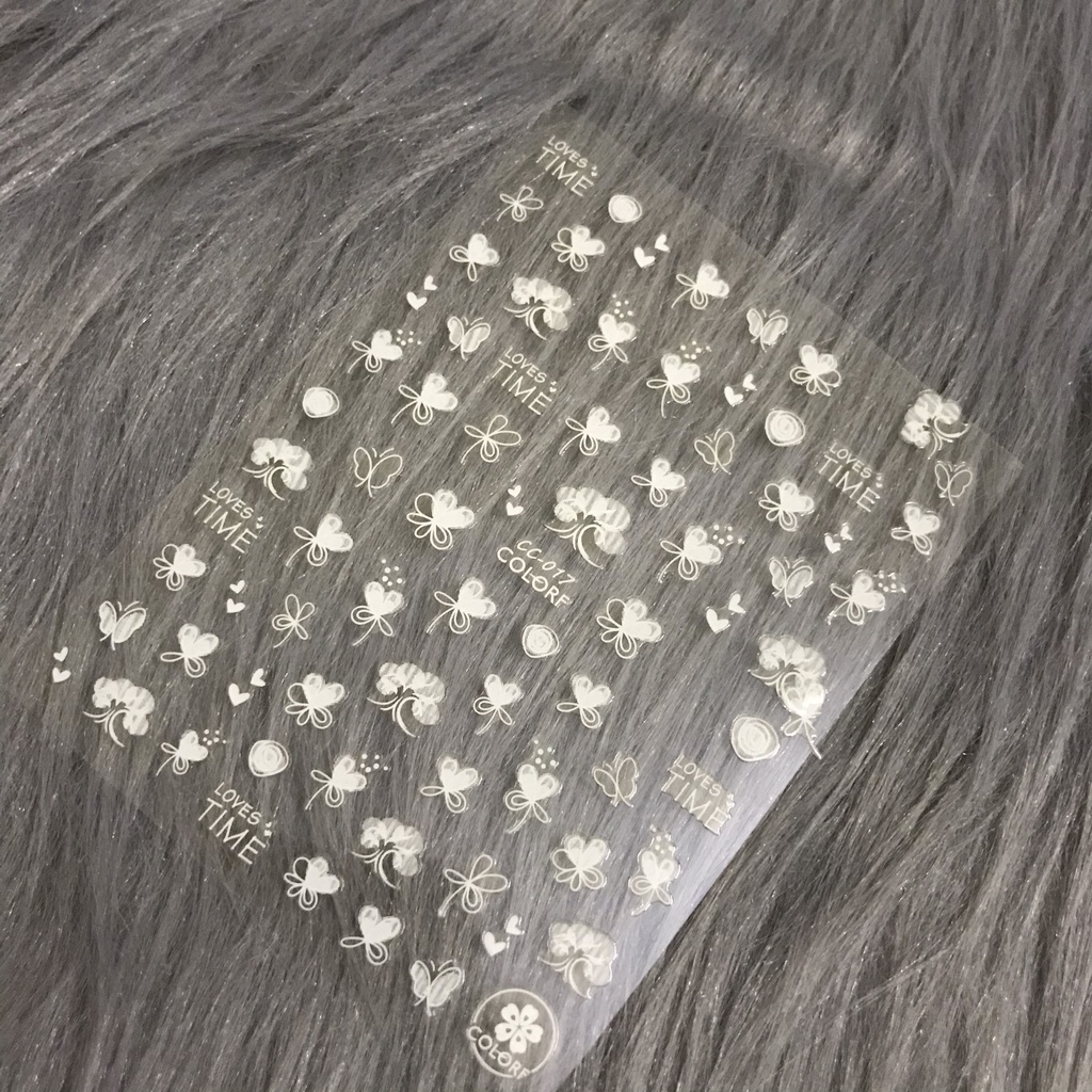 sticker dán  móng nghệ thuật hoa