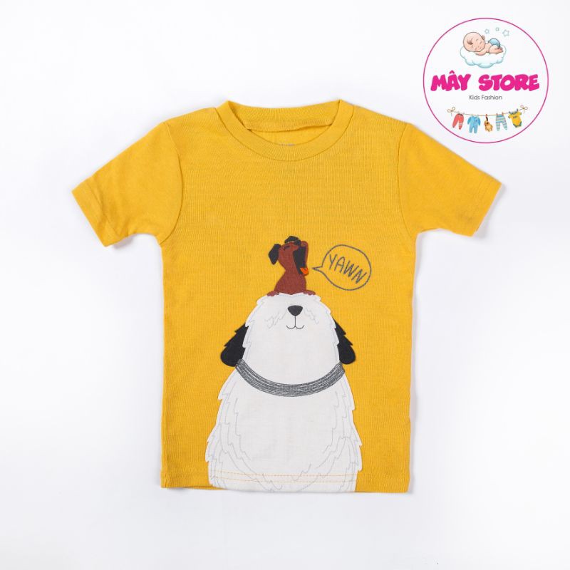 (HÀNG CHÍNH HÃNG) Quần áo trẻ em xuất dư Carter - Bộ cotton cộc tay hình chó Pony ngộ nghĩnh