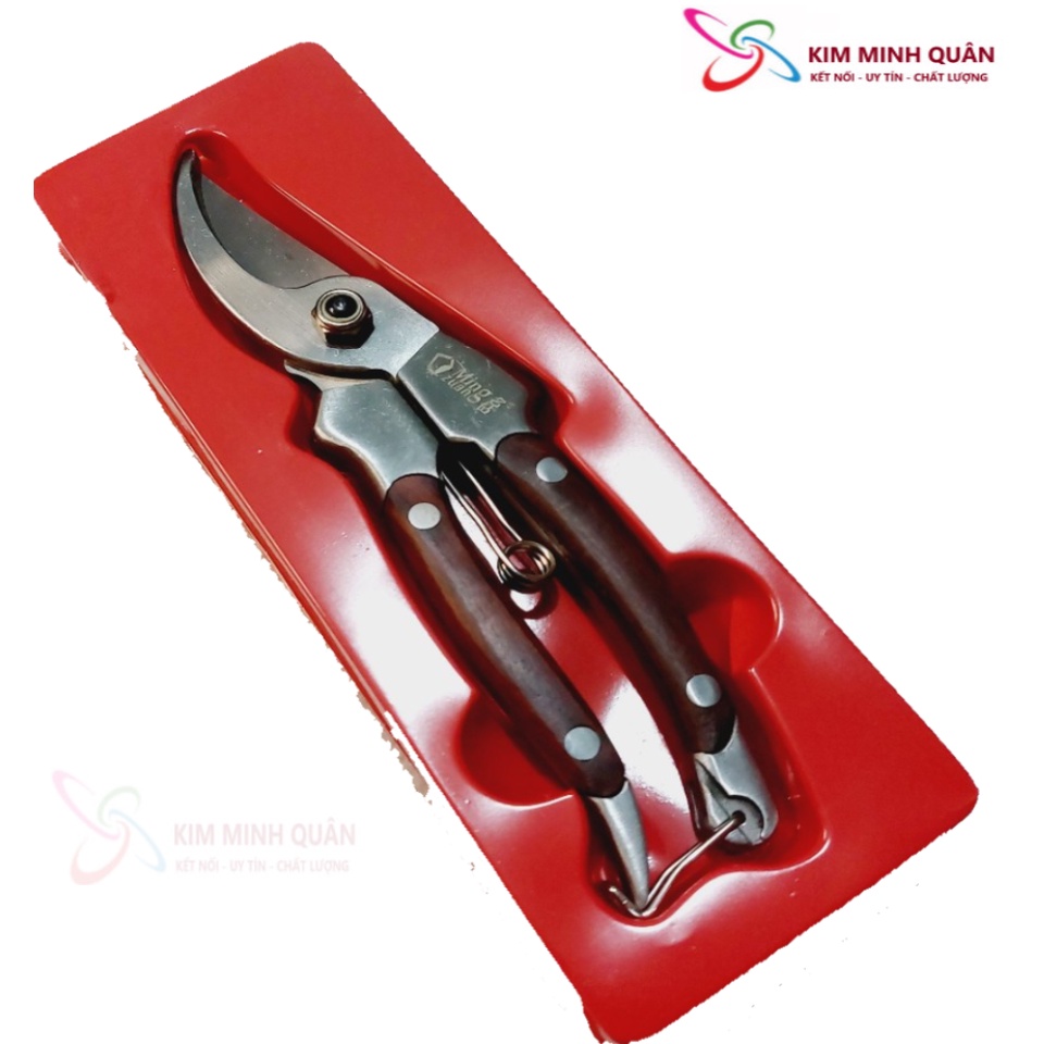 Kéo cắt cành 210mm MADE IN JAPAN cán ốp gỗ cao cấp
