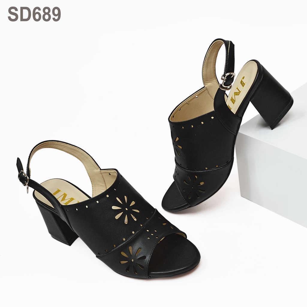 JMP - Cao Gót Sandal Laze Họa Tiết Hoa Thời Trang Cho Nữ - SD689