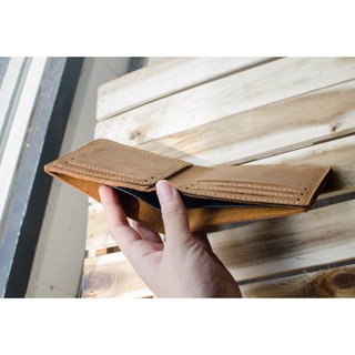 Ví Da Bò Sáp 100% Handmade Simple – Ngang