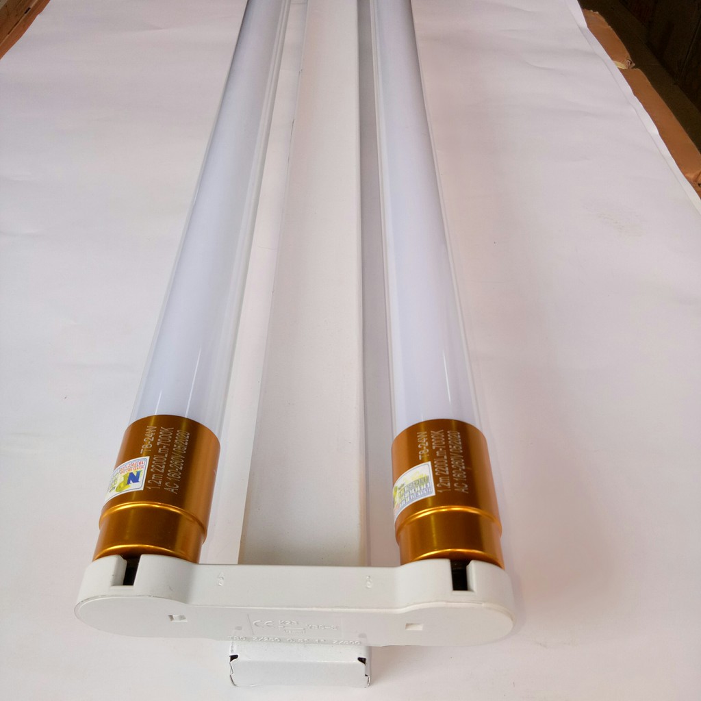 Bộ Bóng Tuýp LED Đôi T8 1.2m 48W Siêu Sáng [1 Máng Đôi 1.2m và 2 Bóng 1.2m 24w] Bóng Đầu Nhôm Tản Nhiệt Rất Tốt | BigBuy360 - bigbuy360.vn