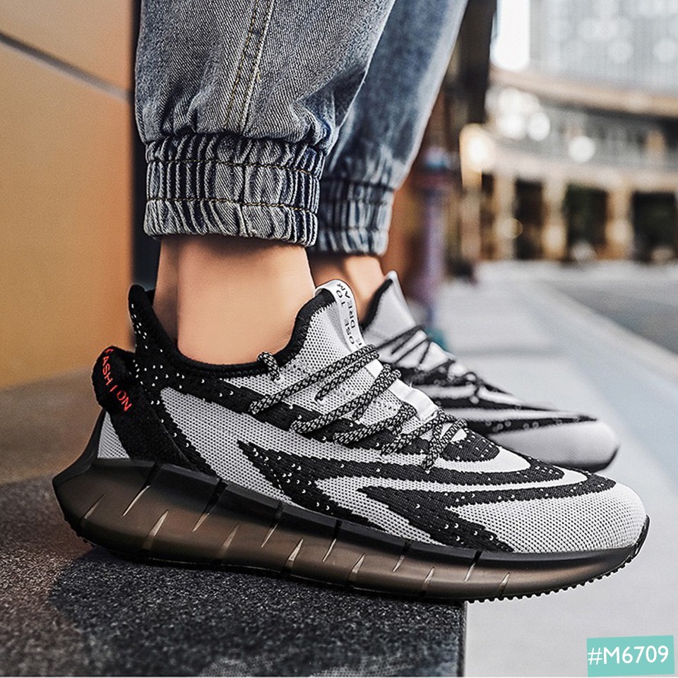 Giày Y350 Nam Phản Quang MINSU M6709, Giày Sneaker Nam Phản Quang Đế Siêu Nhẹ,Thiết Kế Lạ Mắt Cực Chất Khi Mang Đi Chơi