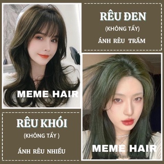 Combo nhuộm tóc rêu đen & rêu khói