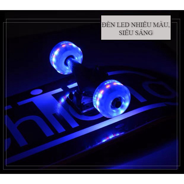 Ván trượt thể thao phong cách skateboard 80x20x10 cm gỗ phong 8 lớp nhập khẩu cao cấp