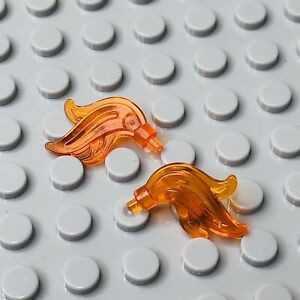 Gạch Lego Ngọn lửa / Lông vũ / Lego Part 64647: Minifigure, Plume Feather Triple Compact / Flame / Water