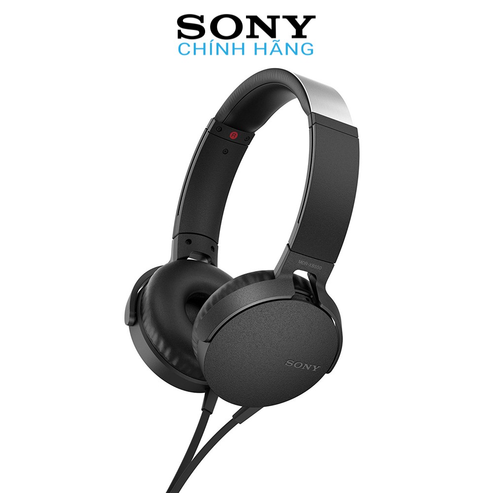 [Mã SKAMCLU9 giảm 10% đơn 100K] Tai nghe Sony MDR-XB550AP - Hàng chính hãng | Âm thanh Extra Bass, Có mic thoại, Bảo hà