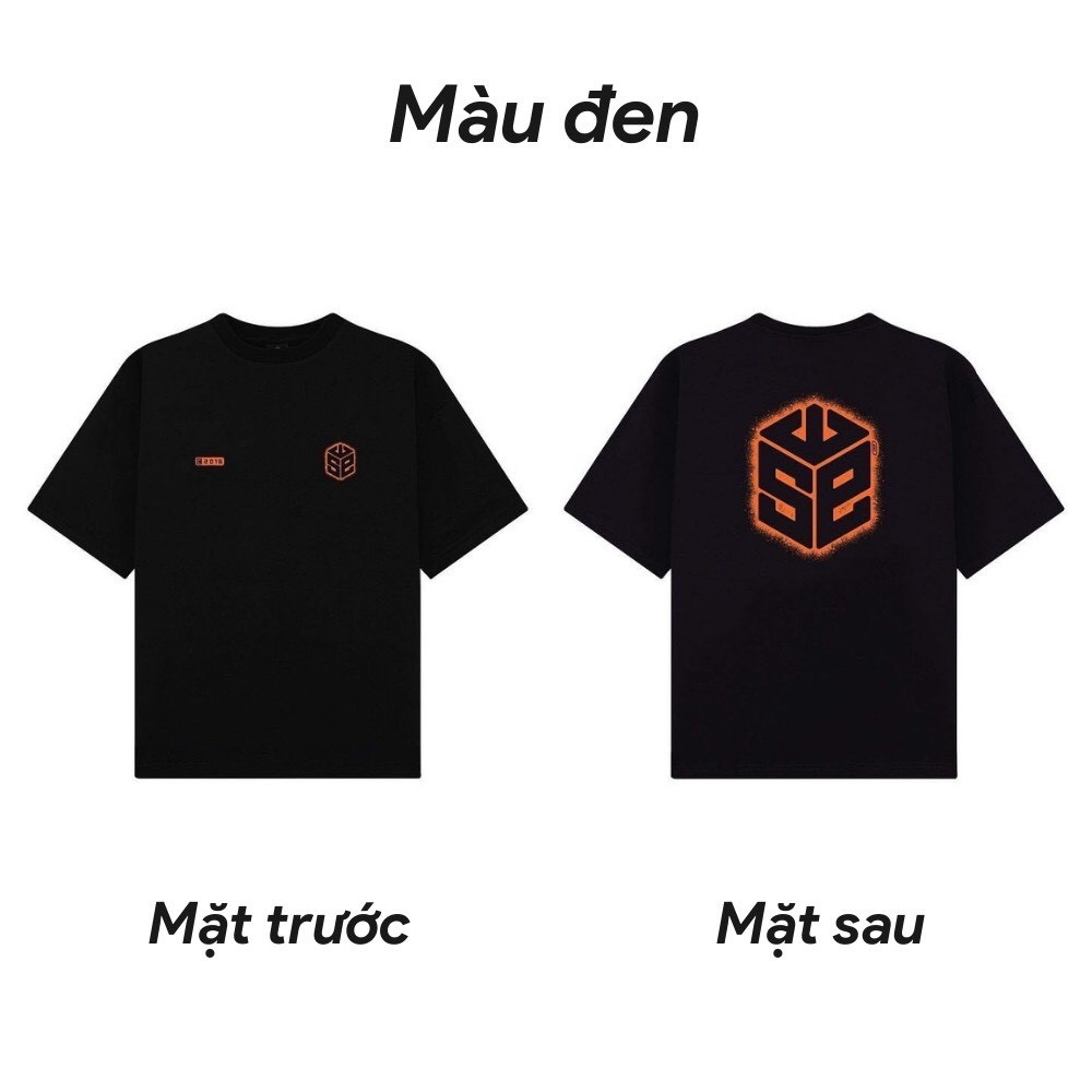 Áo Thun Unisex Nam [ZCrush] Áo Phông Tay Lỡ SWE Cube Lửa Tee Thun Form Rộng Unisex Phong Cách Ulzzang