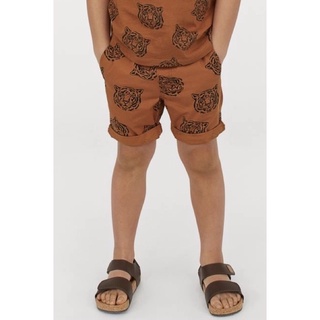 Quần Short Bé Trai Kaki Trơn HaM
