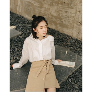 𝗺𝗶𝗲 𝘀𝘁𝘂𝗱𝗶𝗼 - Áo sơ mi lệch vai