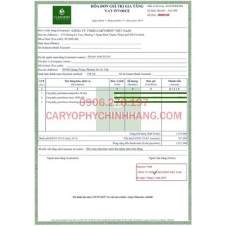 Serum Trị Mụn Thâm Dành Cho Da Nhờn Caryophy 1ml