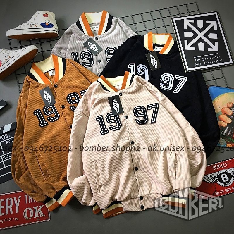 [Ảnh + Video thật] Áo khoác Nhung 1997 style Unisex dành cho cả nam và nữ (4 màu) | BigBuy360 - bigbuy360.vn
