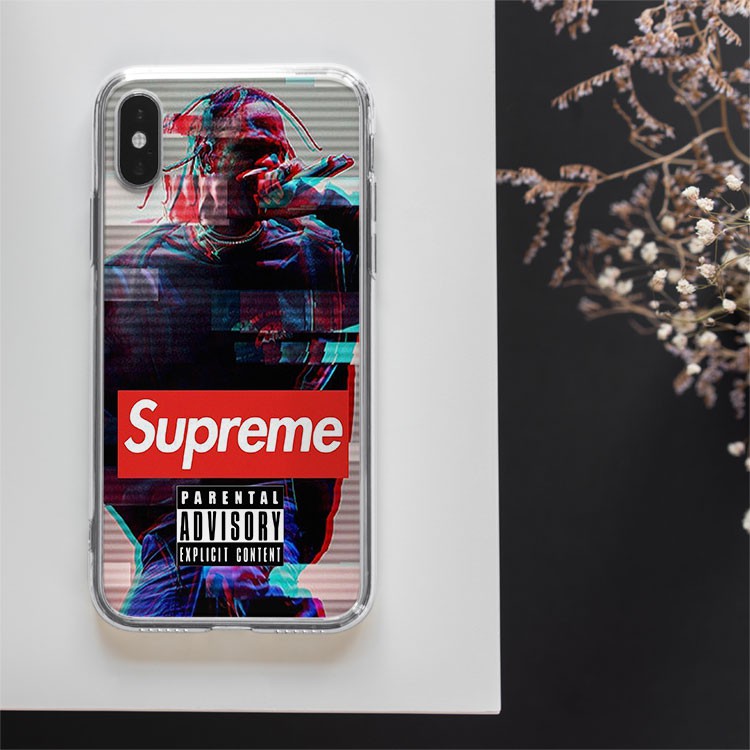 Ốp lưng SUPREME Parental Advisory Cyberpunk thời thượng cho Iphone 5 6 7 8 Plus 11 12 Pro Max X Xr SUPPOD00118