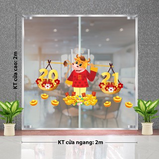 DECAL TRANG TRÍ TẾT 2021 SỐ 100