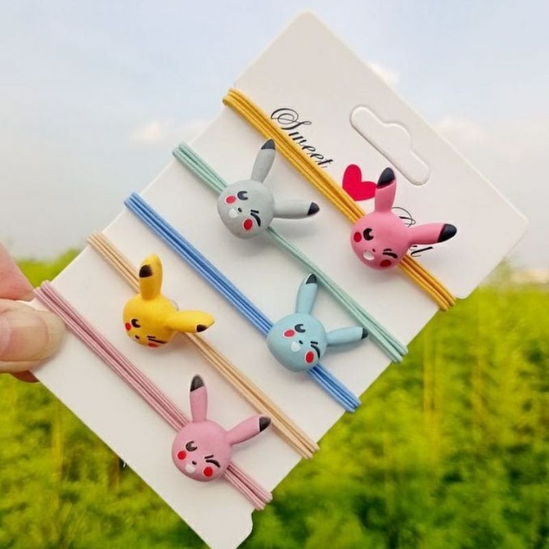 Dây chun cột buộc tóc pikachu thời trang