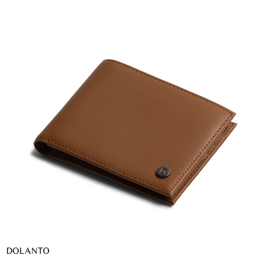 Ví Nam Da Thật MOSCOS Da Swift Nhập Khẩu Cao Cấp Unisex Nam Nữ Thương Hiệu DOLANTO