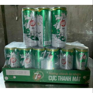 Thùng lon 7up hương chanh 24*330ml