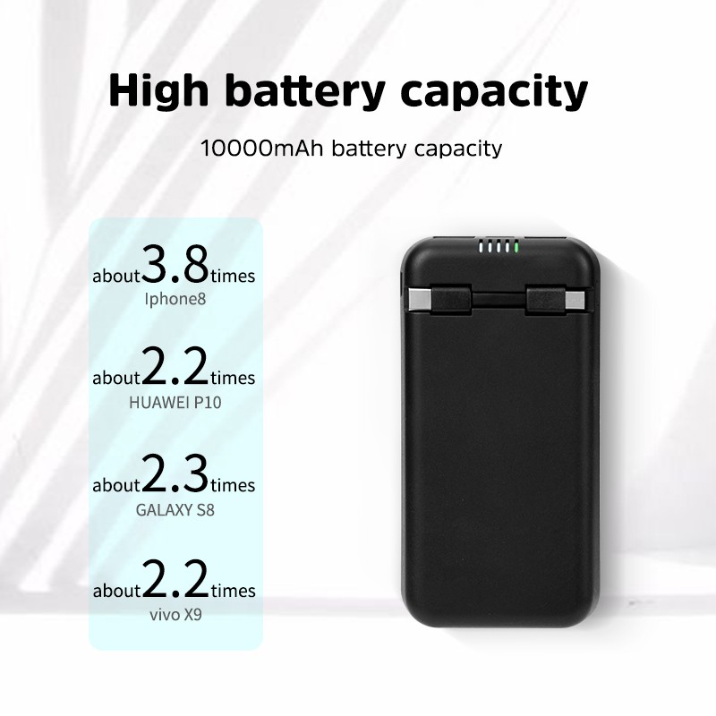 Sạc dự phòng Kivee PT301 10000mAh siêu bền bảo hành sáu tháng tặng kèm cáp sạc + đèn báo pin