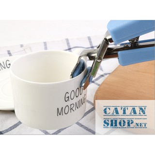 Kẹp inox gắp chén, dĩa chống trượt. Kẹp gắp bát, tô từ lò vi sóng chống nóng tay có mút silicone chống trượt siêu tiện