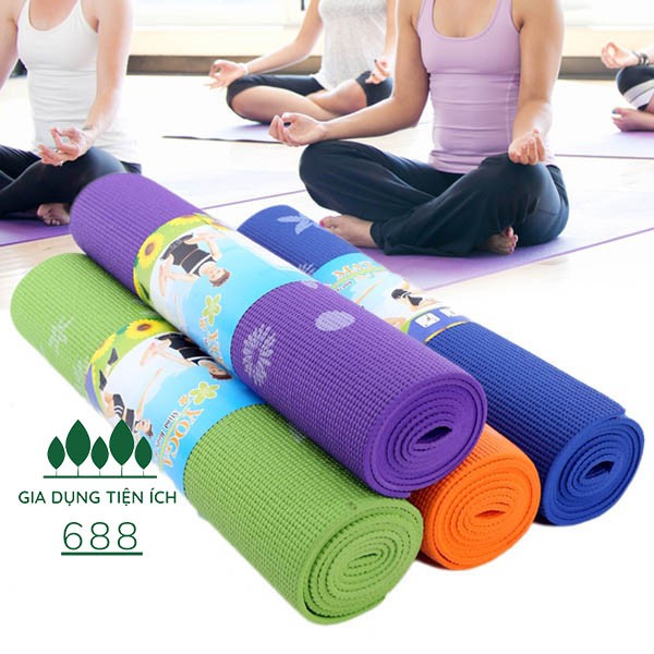 Thảm Tập Yoga 2 Lớp Thảm GYM chống trượt tập thể dục tại nhà (Màu giao ngẫu nhiên)