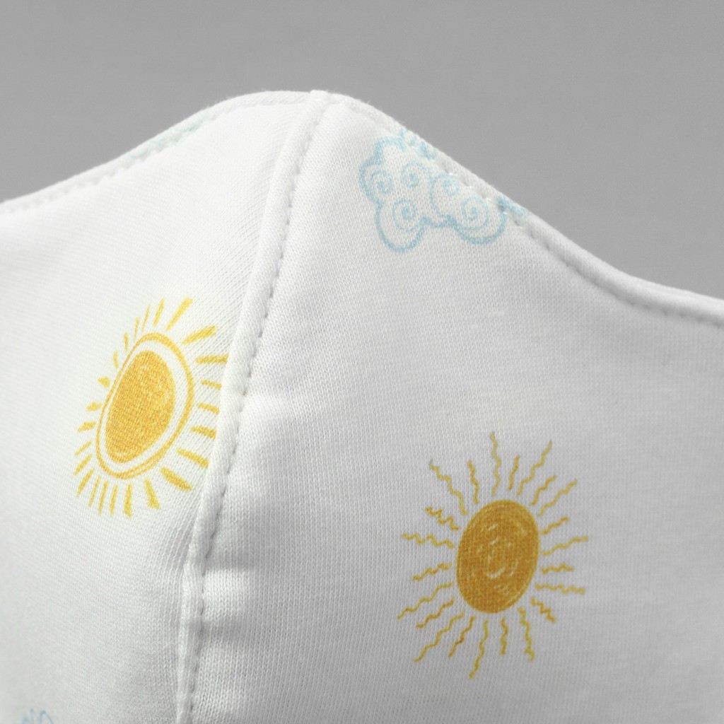 Combo 2 Khẩu trang vải trắng BAA BABY cotton kháng khuẩn cho em bé - UN-KT02X | BigBuy360 - bigbuy360.vn