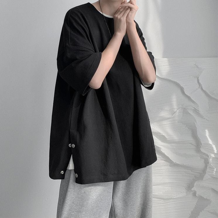 Áo thun XẺ TÀ CÚC Uniex N7 Basic Tee phông trơn nam nữ tay lỡ oversize form rộng Hàn Quốc Đẹp
