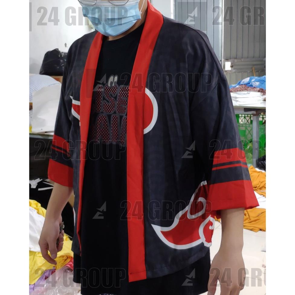 [TỰ MAY] Áo choàng khoác yakuta Haori happi truyền thống Nhật Bản cosplay phong cách Akatsuki trong Naruto anime itach !