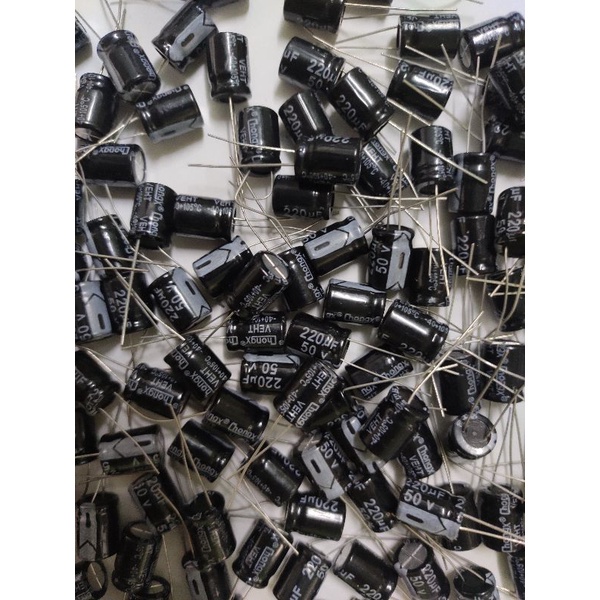 Set 50 Tụ Điện Nhôm 50v220uf 4700uf50v 18*35 50v 4700uf 18x35 Chuyên Dụng_ Hàng Mới_Loại đẹp