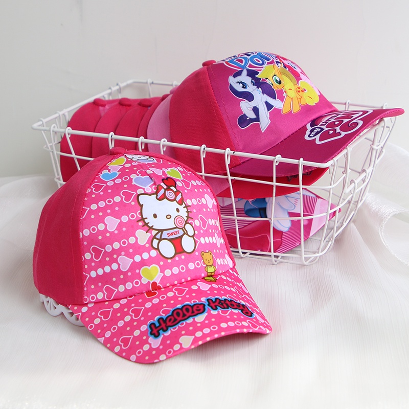 Mũ Lưỡi Trai In Họa Tiết Hoạt Hình Dễ Thương Cho Bé Gái 3-8 Tuổi