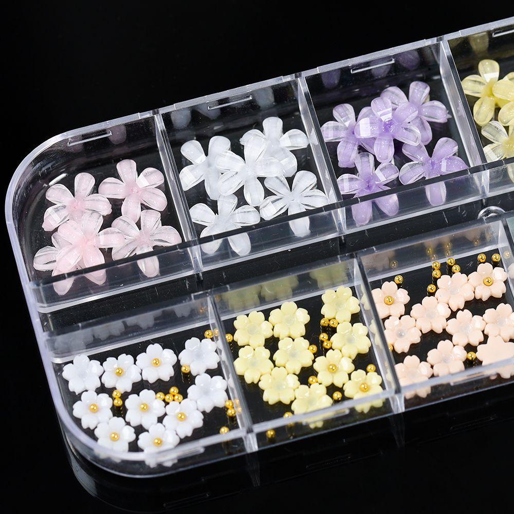 OCEANMAP Hạt Ngọc Trai Bán Nguyệt Đính Móng Tay