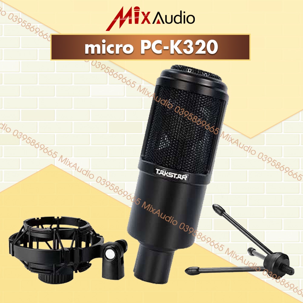 Combo Mic Thu Âm TAKSTAR PC K320, Sound card K10, Micro chuyên nghiệp, hàng chính hãng [BH 1 NĂM]