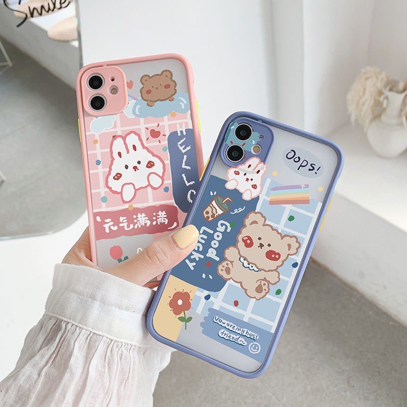 Ốp Điện Thoại Mềm Siêu Mỏng Trong Suốt In Họa Tiết Dễ Thương Cho Iphone 13 12 11 Pro MAX X XR XS MAX 6 7 8 Plus Se2020