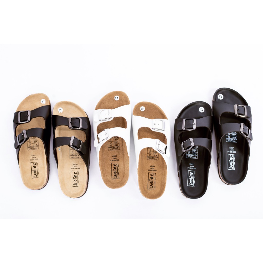 Dép UNISEX quai ngang 2 khóa chất liệu da tổng hợp xuất khẩu châu Âu mã PU01.