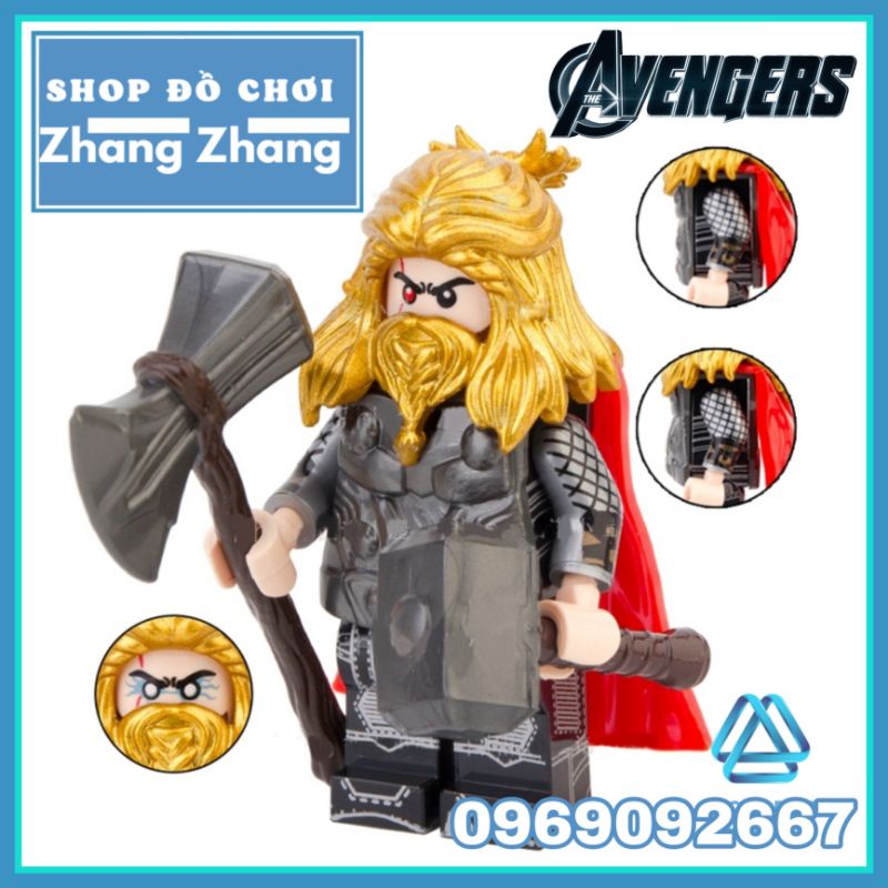 Đồ chơi Xếp hình Thần sấm Thor trong Avengers Endgame Minifigures V001