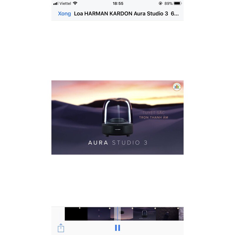Loa Harman Kardon Aura Studio 3 chính hãng BH 12 tháng