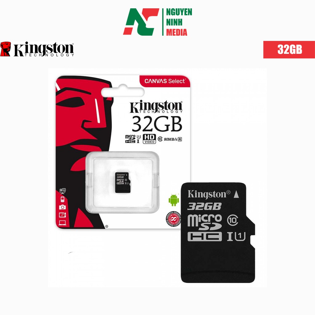 Thẻ nhớ MicroSD Kingston 32G chính hãng bảo hành 5 năm | BigBuy360 - bigbuy360.vn