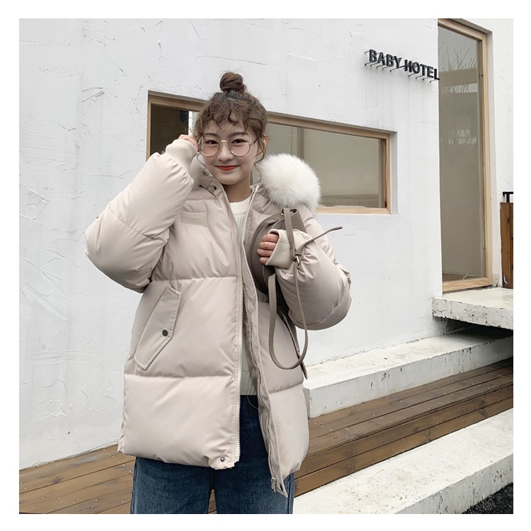 [Hàng Quảng Châu]SP347 Áo phao Quảng Châu dáng lỡ có mũ (Ảnh thật)