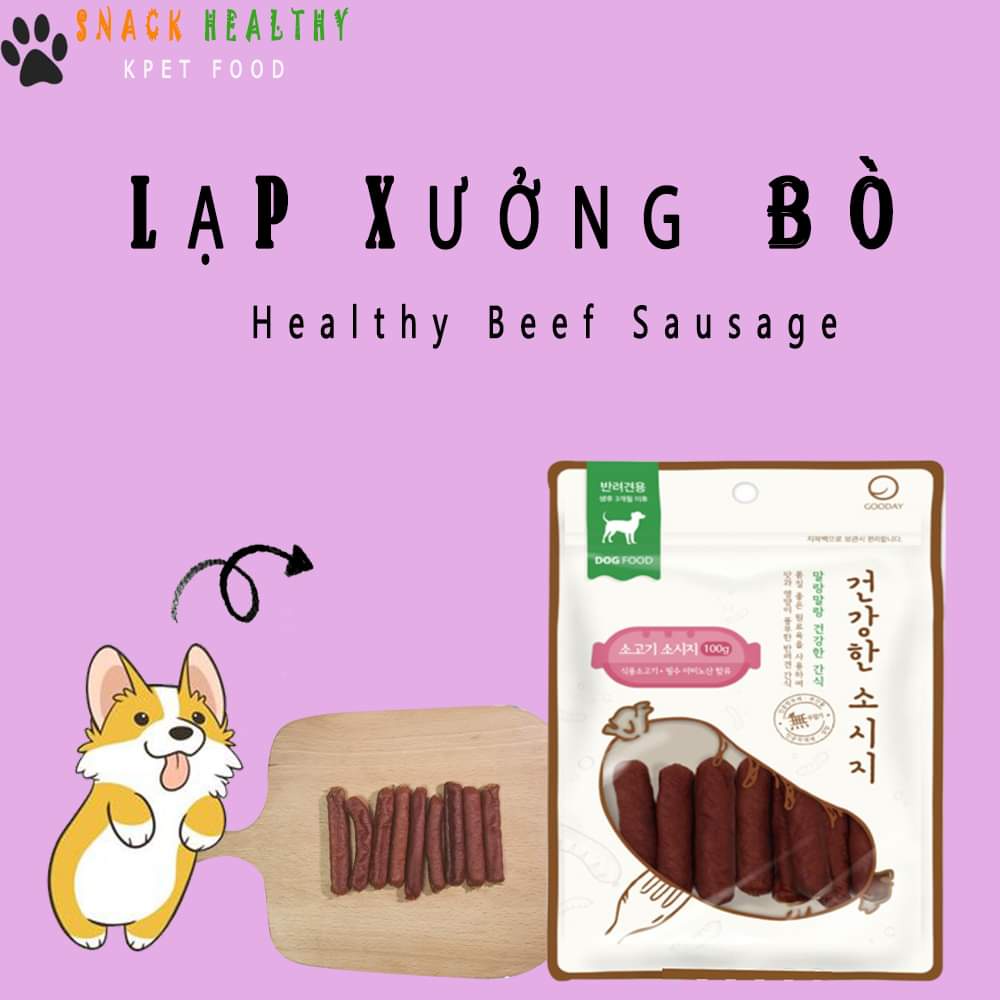 Lạp Xưởng Cho Chó 300gr NHẬP KHẨU HÀN QUỐC - TỐT CHO SỨC KHỎE